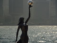 04C The Hong Kong Film Awards bronze statue close up on Avenue of stars Promenade in Tsim Sha Tsui Kowloon Hong Kong